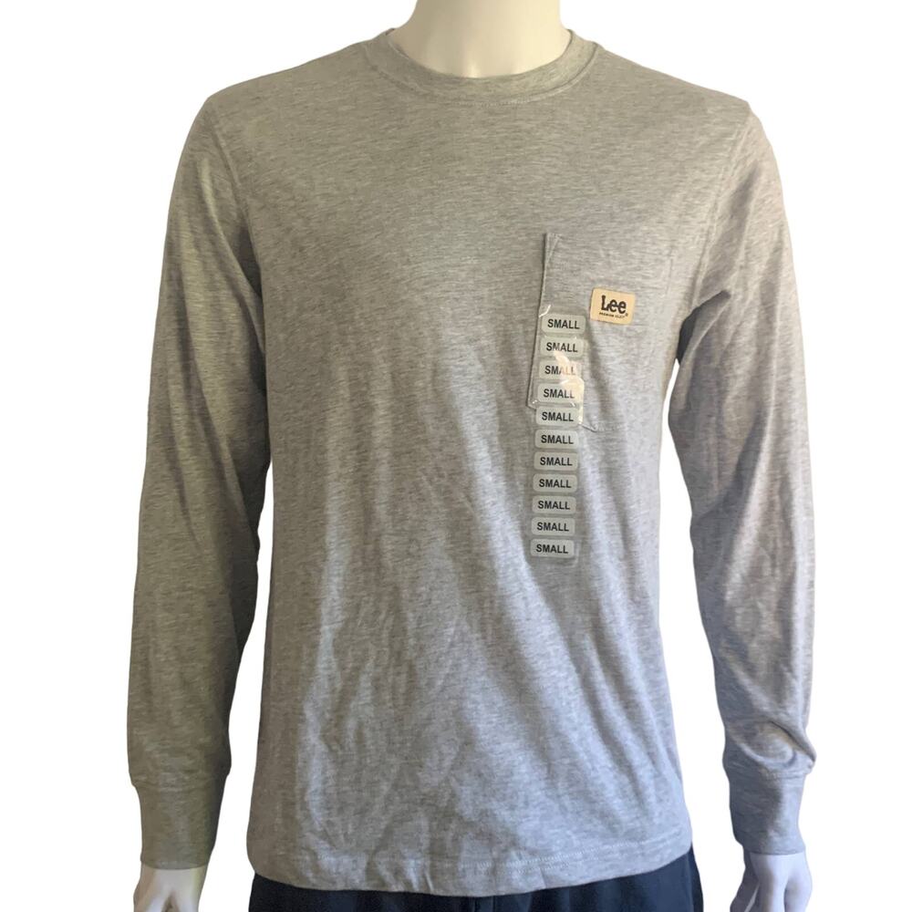 Lee Men's Premium Select Workwear Grey Pocket TShirt Small